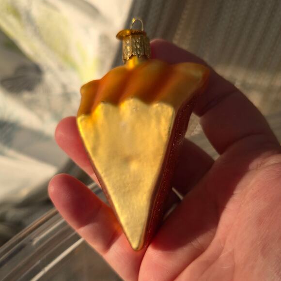 Old World Christmas Piece of Pecan Pie Blown Glass Ornament Foodie - Picture 15 of 16